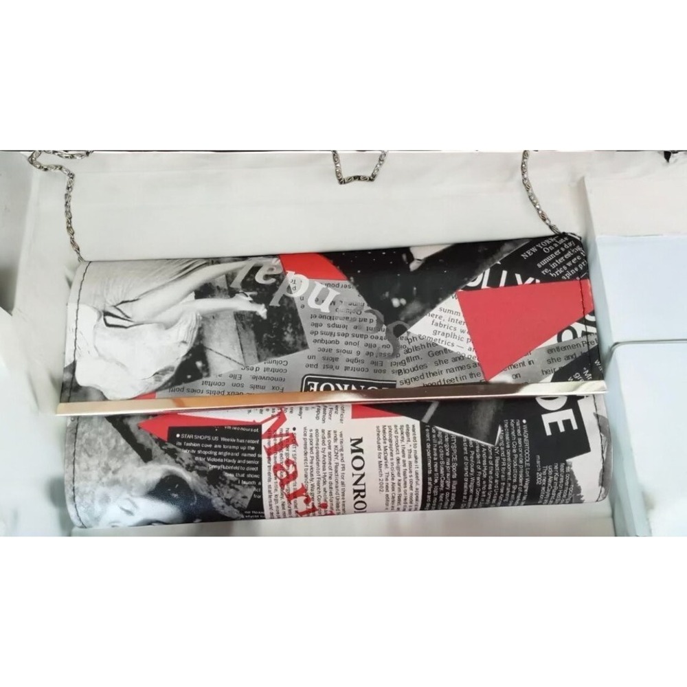 Marilyn Monroe Vintage Clutch Purse with Chain